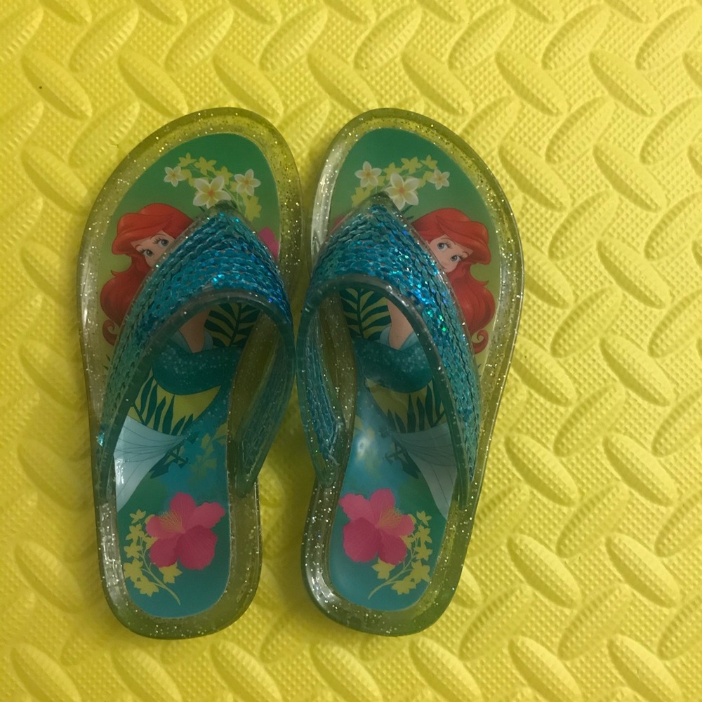 ARIEL girl Disney little mermaid jelly flip flop